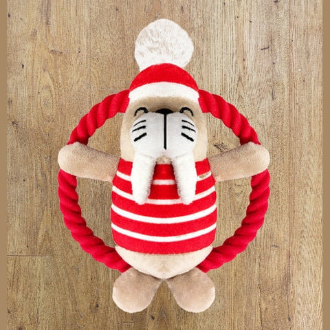 MILK AND PEPPER SOFT PLUSH TOY - HARALD RED WALRUS 17CM image 0