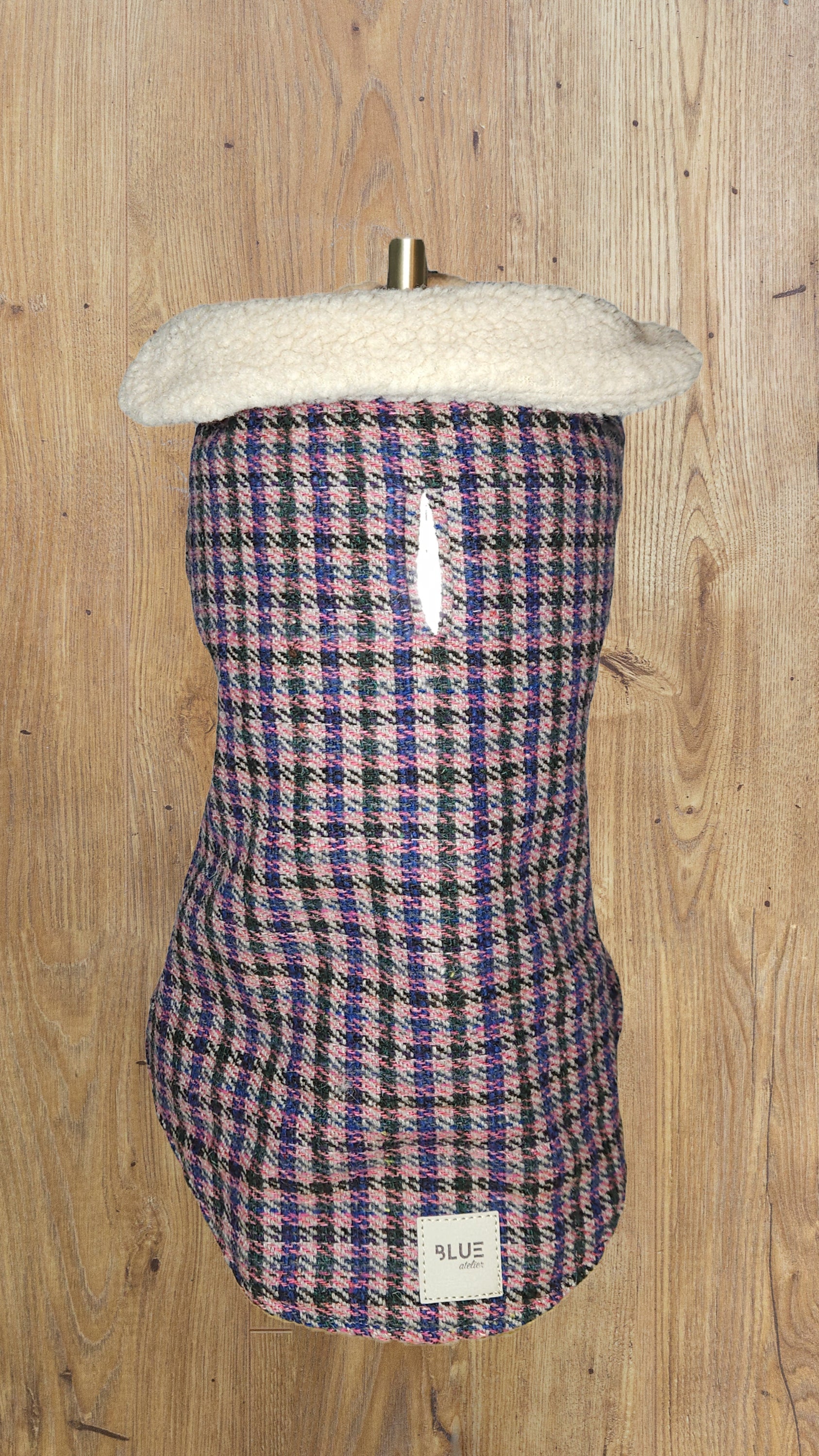 BLUE ATELIER MAUVE CHECK COAT image 1
