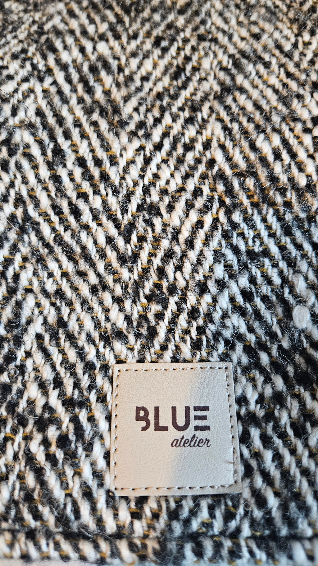 BLUE ATELIER  MULTI  BLACK/WHITE GREY COAT image 2