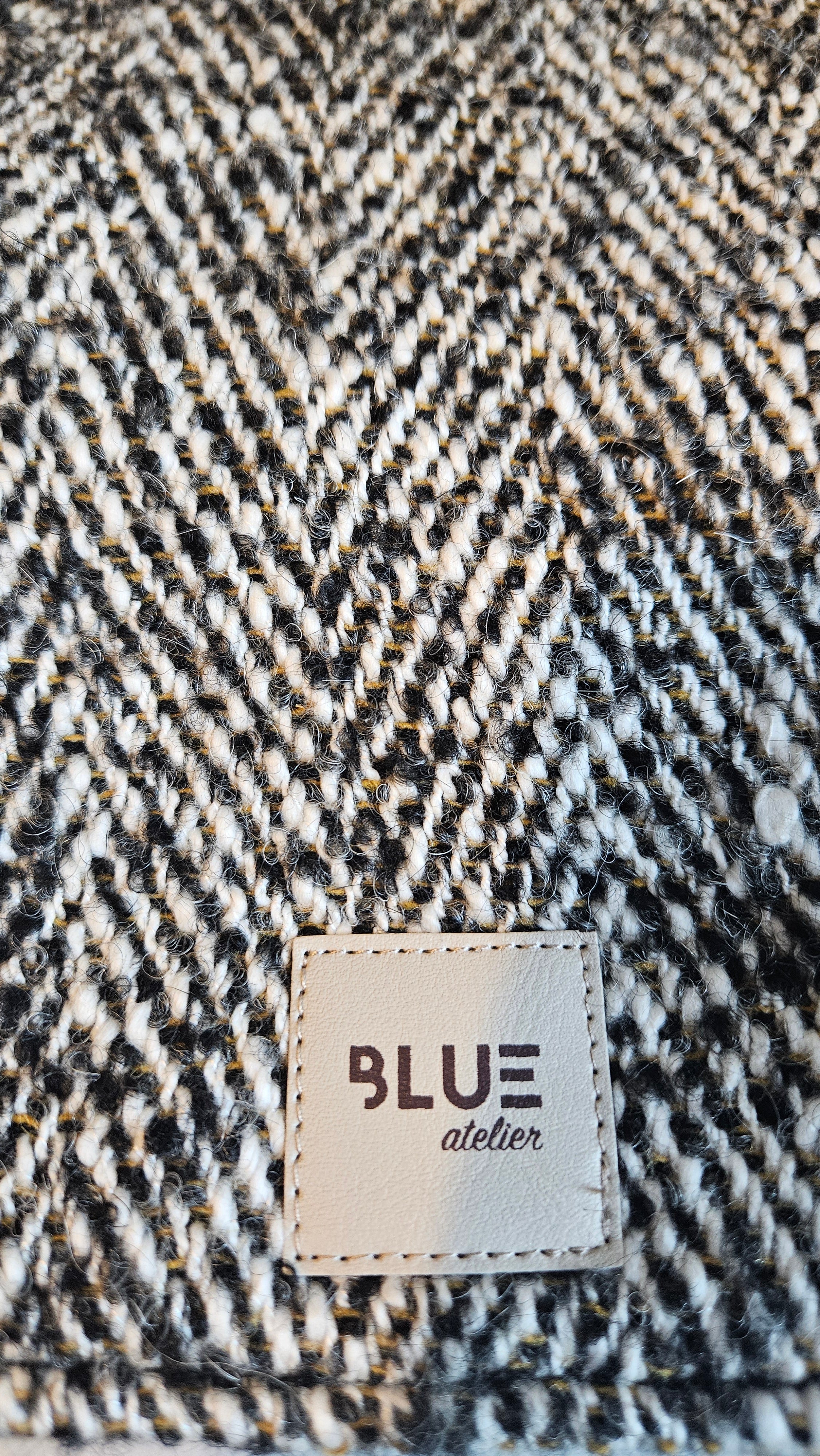 BLUE ATELIER  MULTI  BLACK/WHITE GREY COAT image 2