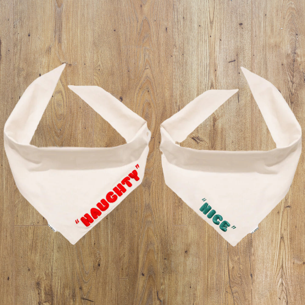 REVERSIBLE BANDANA -NAUGHTY/NICE image 0