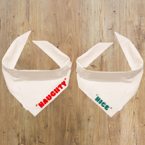 REVERSIBLE BANDANA -NAUGHTY/NICE image 0