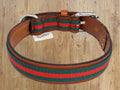 BUDDYS BASEBALL COLLAR - GREEN LEATHER image 0