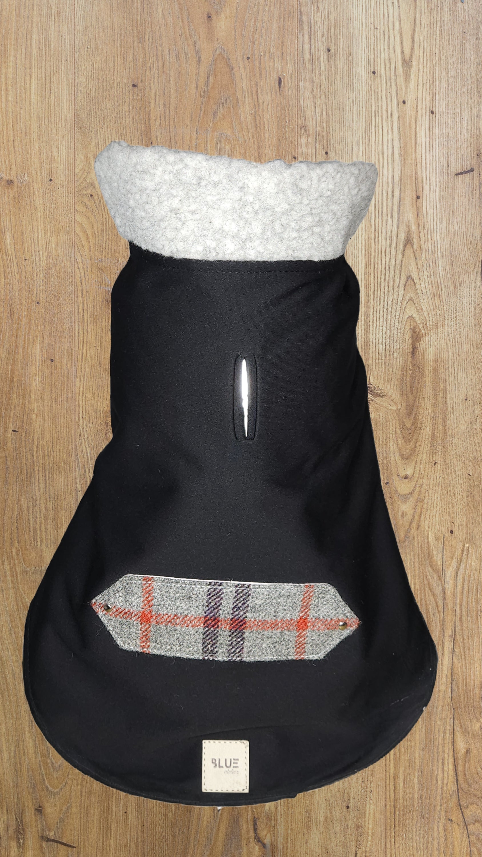 BLUE ATELIER BLACK SHOWERPROOF FRENCHIE COAT image 1