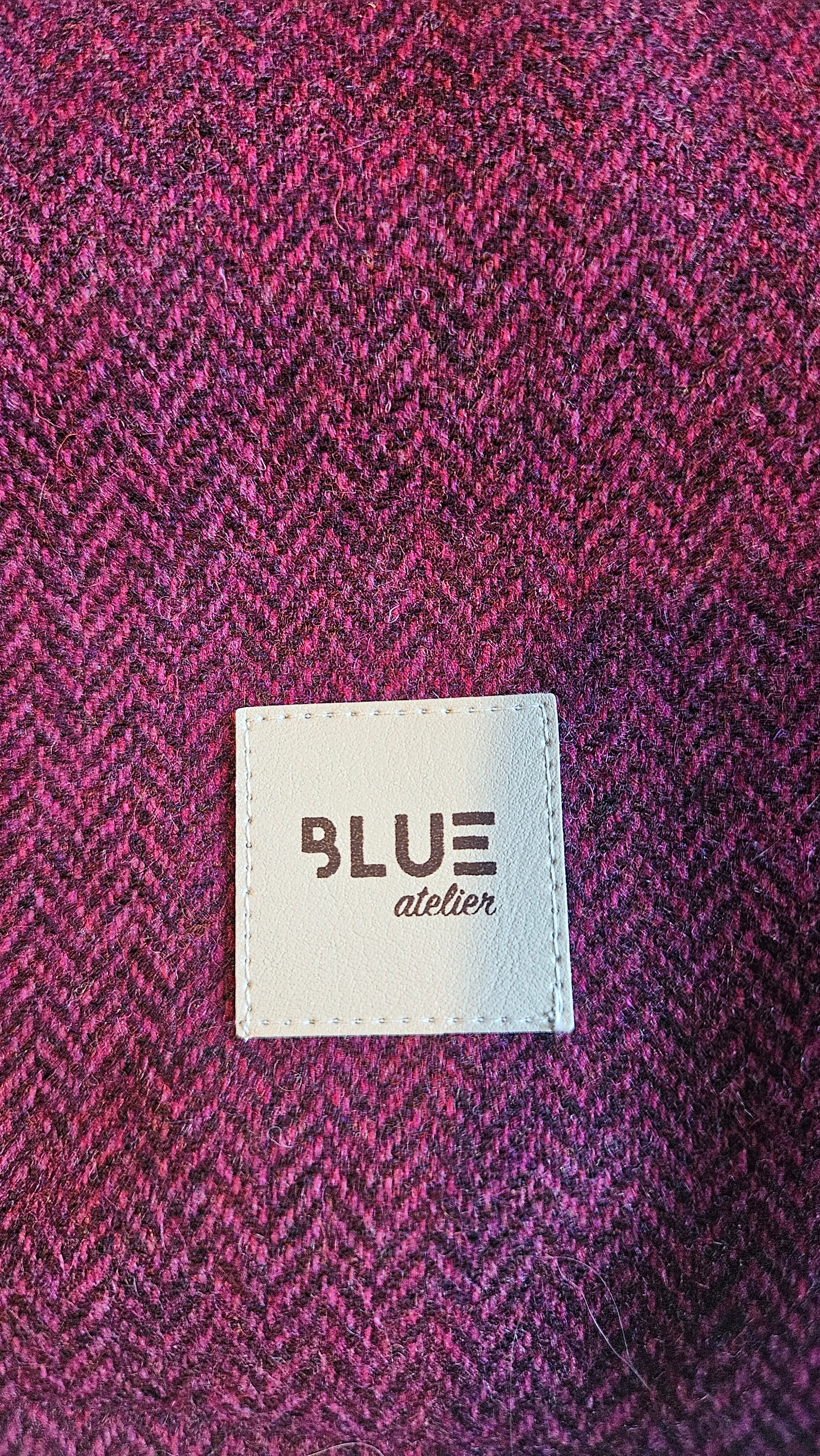 BLUE ATELIER MULBERRY AND GREY FRENCHIE COAT image 2