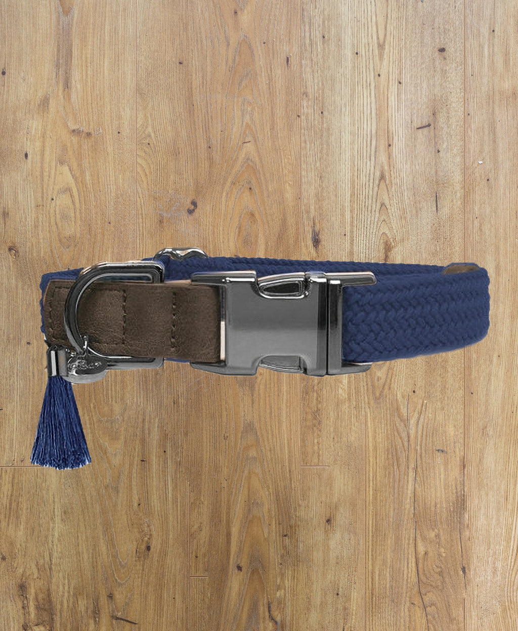 MILK AND PEPPER KAYA COLLAR - 35-53 x 2.5cm BLUE/CAMEL/ROSE image 0