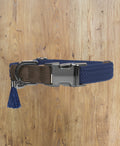 MILK AND PEPPER KAYA COLLAR - 35-53 x 2.5cm BLUE/CAMEL/ROSE image 0