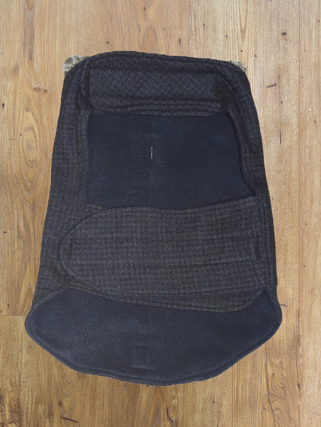 BLUE ATELIER CHECK FLEECED LINED FRENCHIE COAT image 2