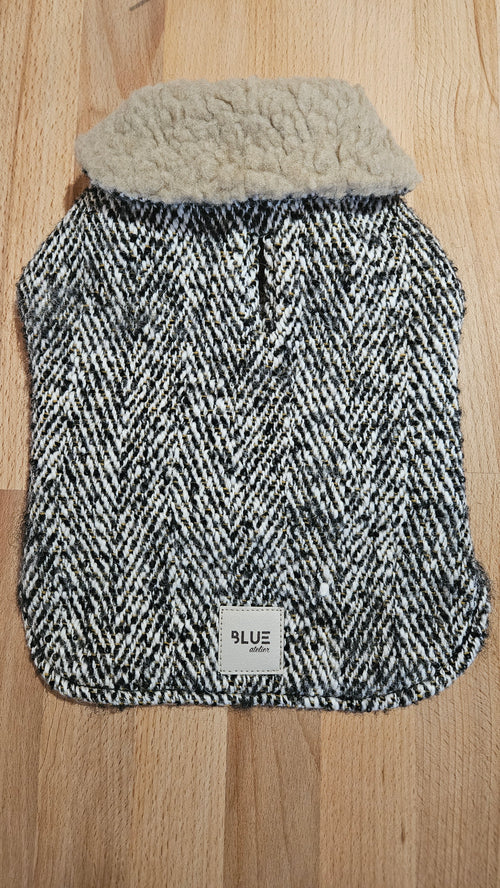 BLUE ATELIER  MULTI  BLACK/WHITE GREY COAT image 0