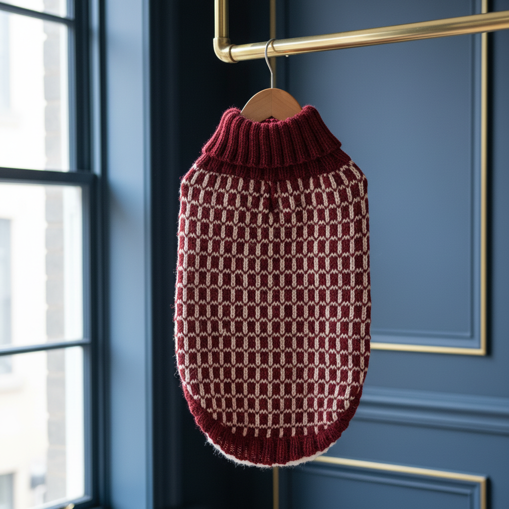 Alqo Wasi Square Red Sweater Brass Rail