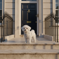 Anti-Pull Harness - Dog on Belgravia Steps