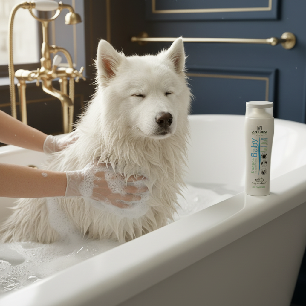 Artero Baby Shampoo – Dog Bath Lifestyle Shot