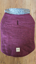 BLUE ATELIER MULBERRY AND GREY FRENCHIE COAT image 0