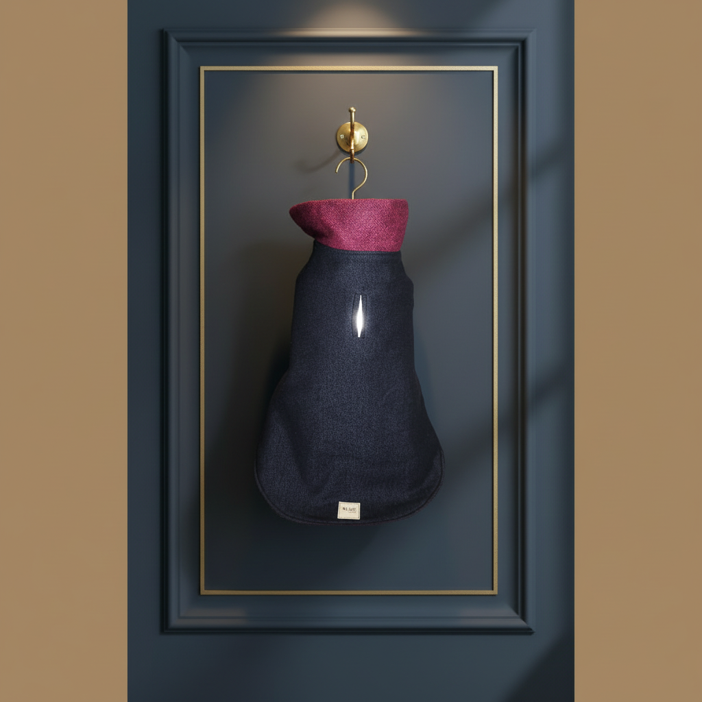 Blue Coat Mulberry Collar Hanging