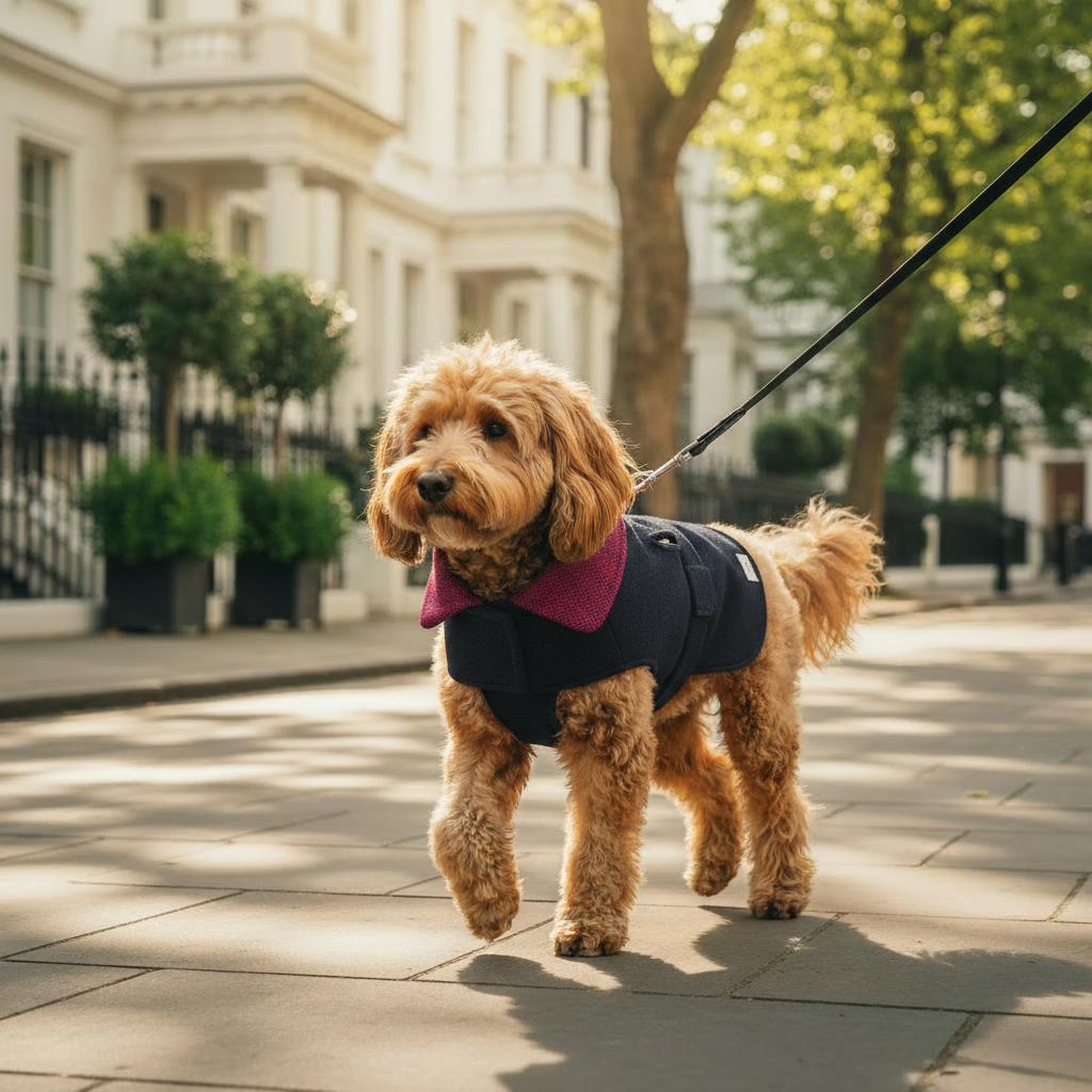 Blue Coat Mulberry Collar Lifestyle