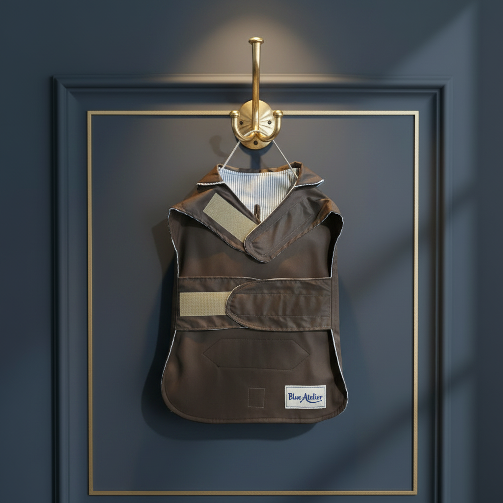 Brown Showerproof Coat Hanging