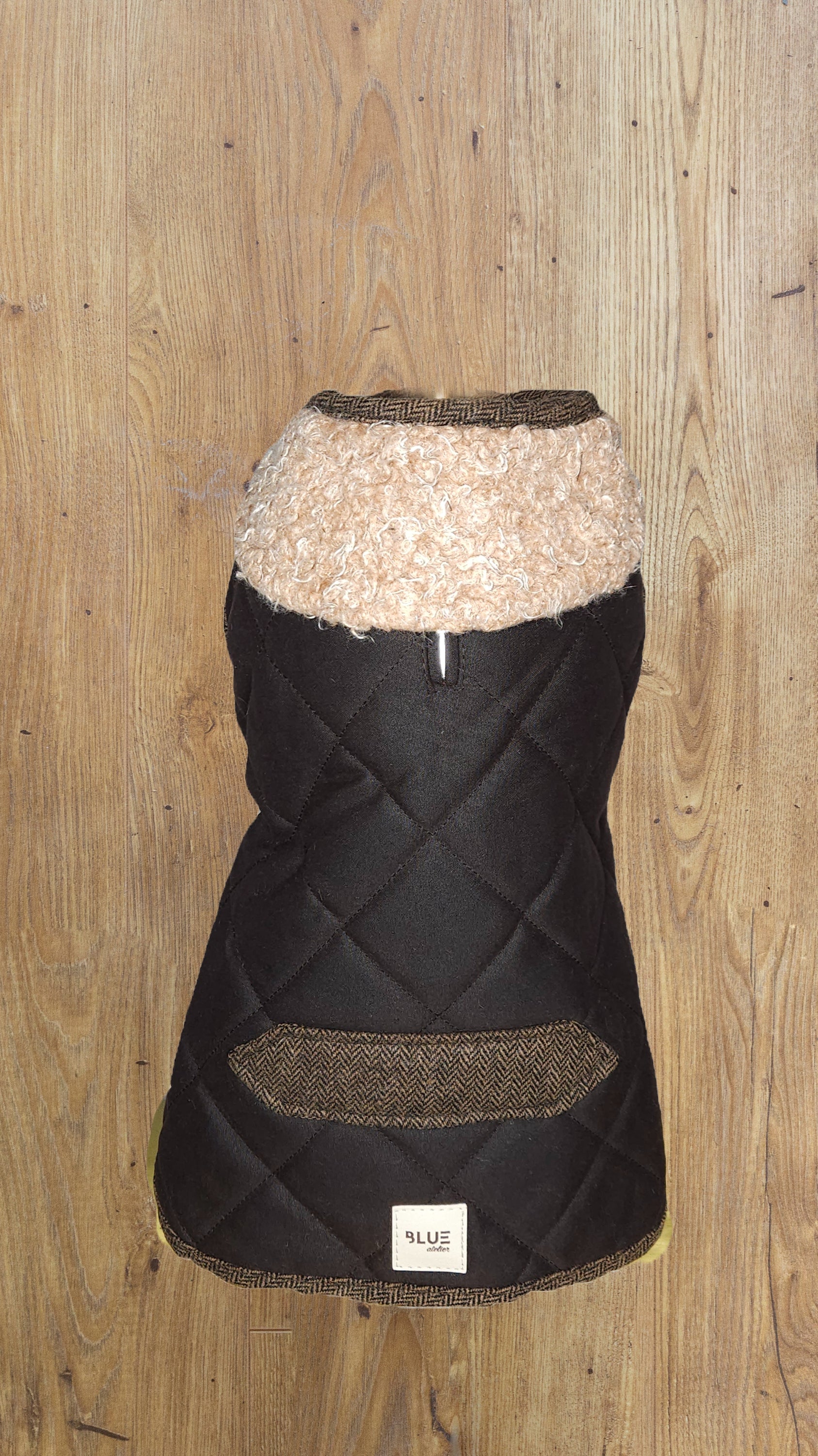 BLUE ATELIER BROWN WATERPROOF QUILTED COAT image 0