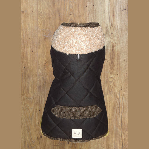 BLUE ATELIER BROWN WATERPROOF QUILTED COAT image 0