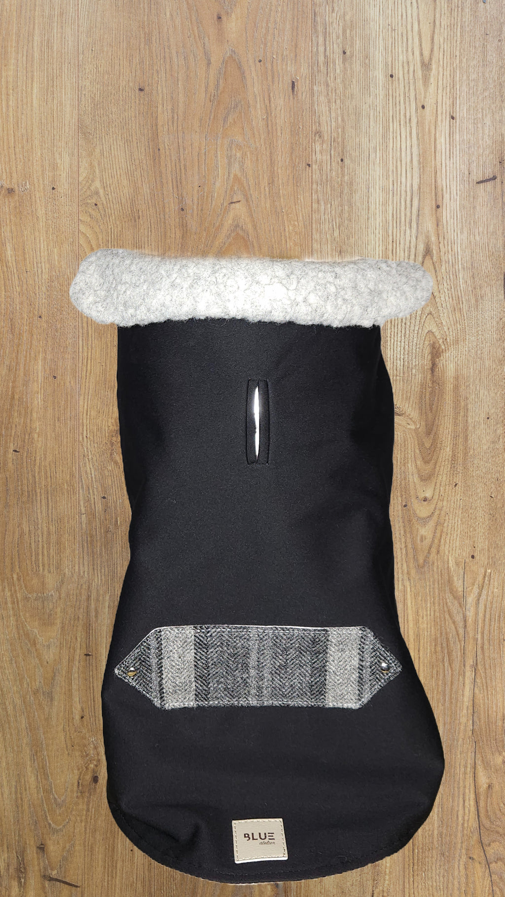 BLUE ATELIER BLACK SHOWERPROOF FRENCHIE COAT image 0