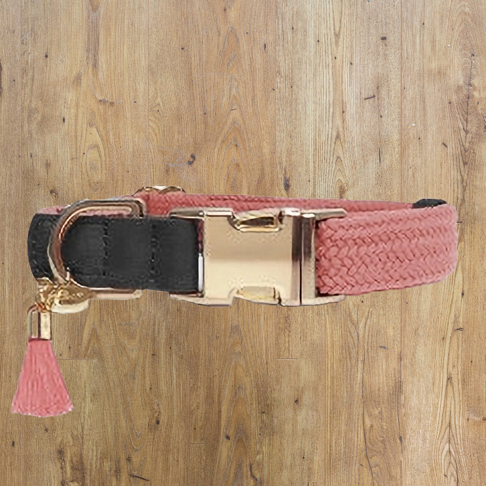 MILK AND PEPPER KAYA COLLAR - 35-53 x 2.5cm BLUE/CAMEL/ROSE image 4