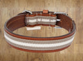 BUDDYS BASEBALL COLLAR - GREY LEATHER image 0
