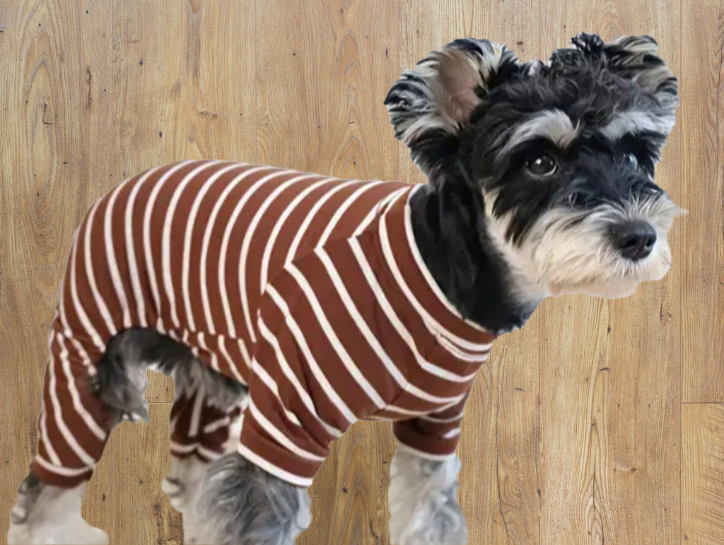 STRIPED PYJAMAS - BROWN image 2