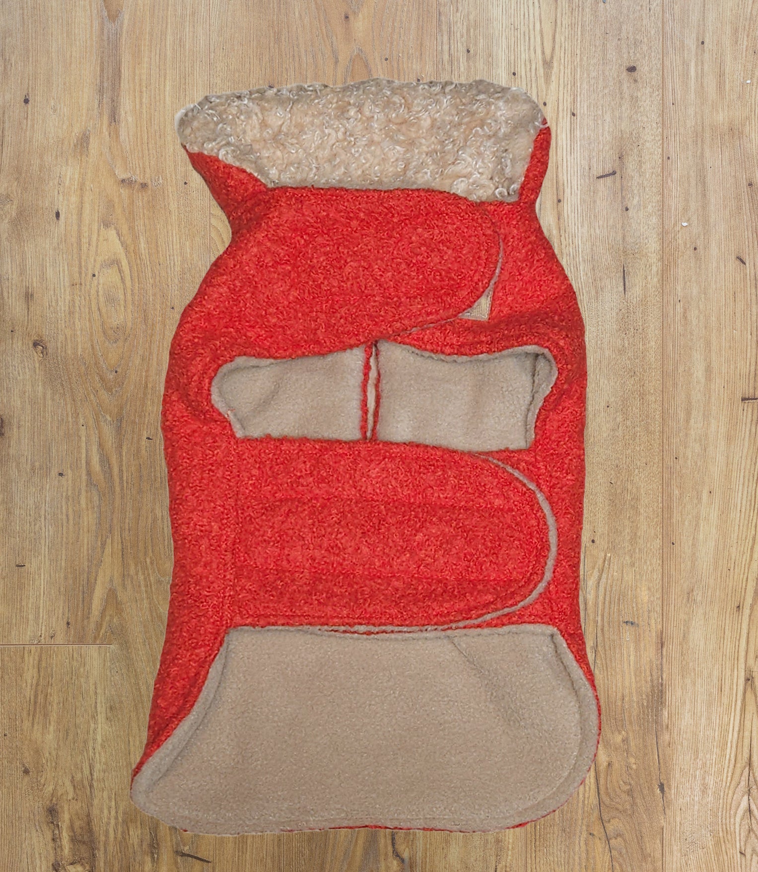 BLUE ATELIER RED WOOL COAT image 1