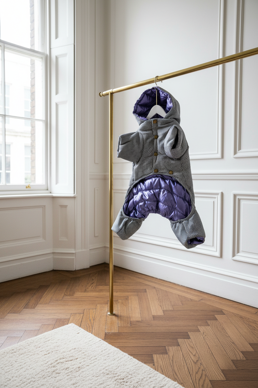 Jumpsuit on rail — Belgravia setting