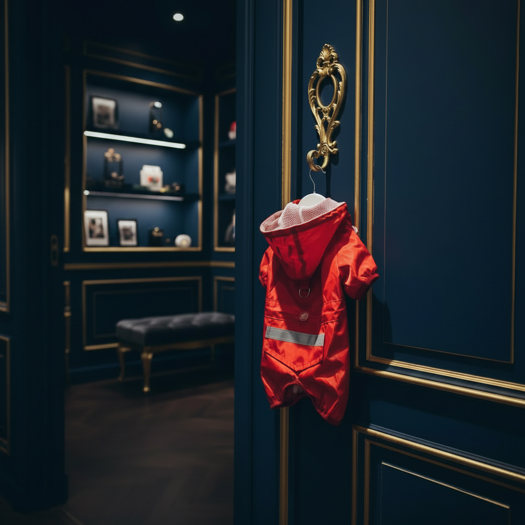 Red Waterproof Jumpsuit — 1:1 no border