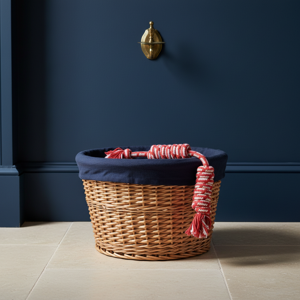 Rope toy in luxury toy box