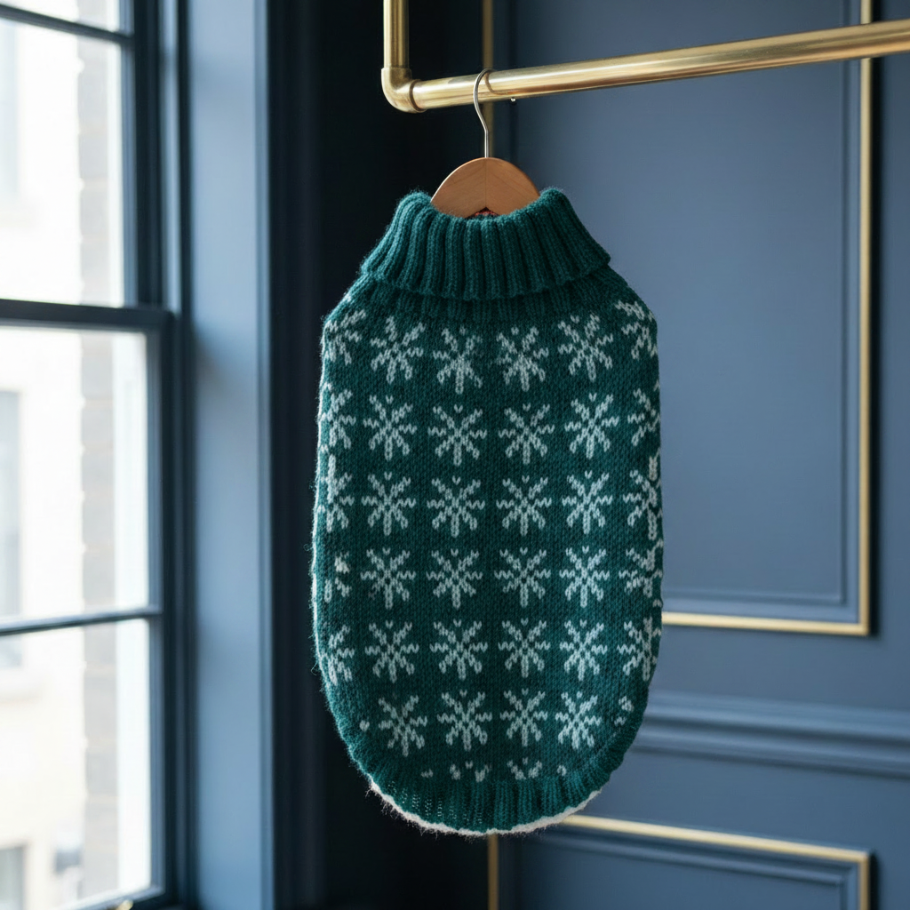 Teal Alqo Wasi Dog Sweater